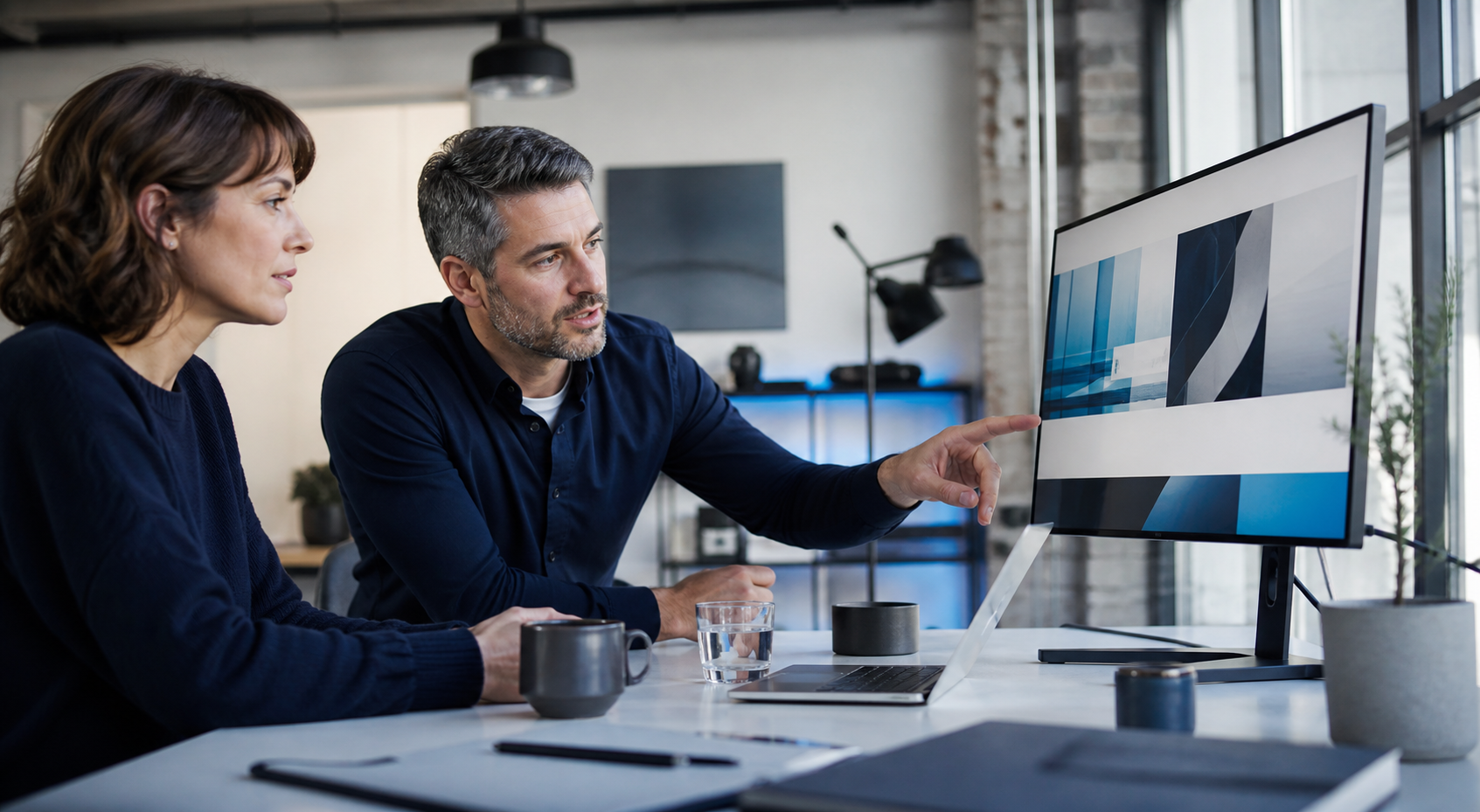 Collaborative review of a professional business website